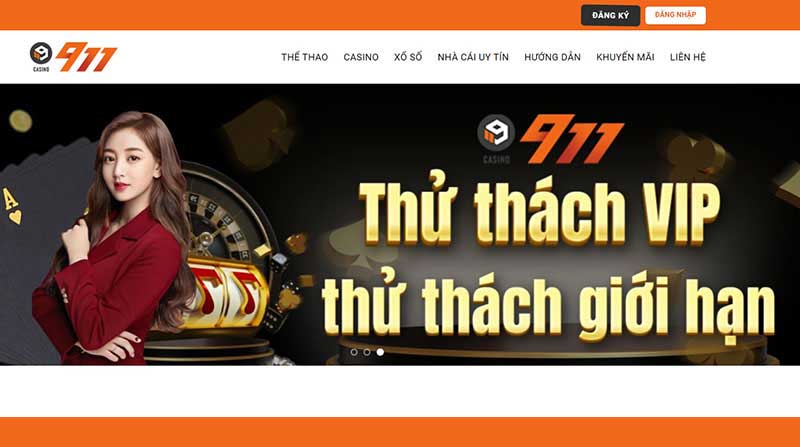 Casino 911 - Cổng game uy tín, đổi thưởng an toàn