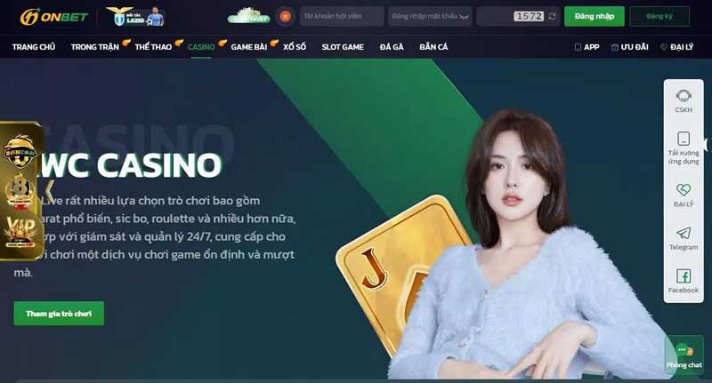 Casino OnBet - Sòng bạc trực tuyến hàng đầu châu Á